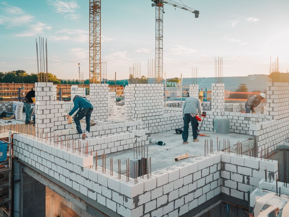 Dom jednorodzinny w budowie z użyciem ytonga